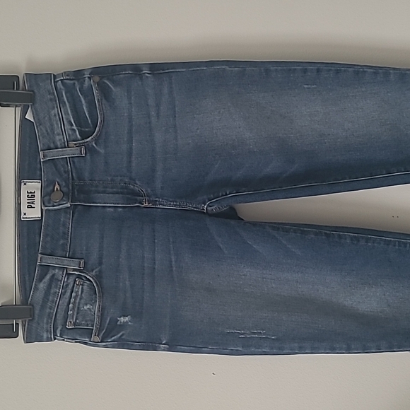 PAIGE Verdugo Ankle Jeans Distressed and Raw Hem Size 26 - Picture 6 of 16